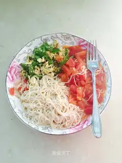 Tomato egg pepper noodles