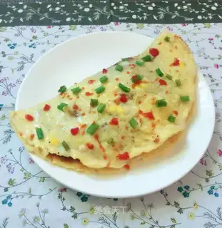Cheese pumpkin omelet