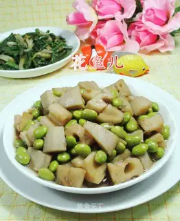 Bean-cooked lily