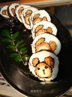 Simple homemade Mickey sushi