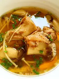 The mushroom bone soup