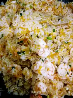 Meatloaf shrimp fried rice