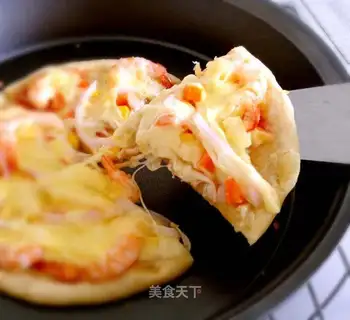 Pizza in shrimp