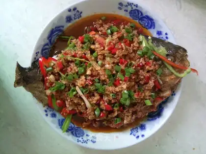 Homemade red roasted fish