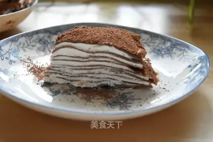 Chocolate caramel cream cake