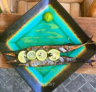 Salmon salt roasted swordfish