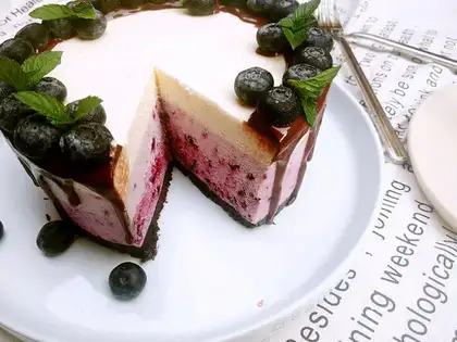 Gradual blueberry frozen cheese