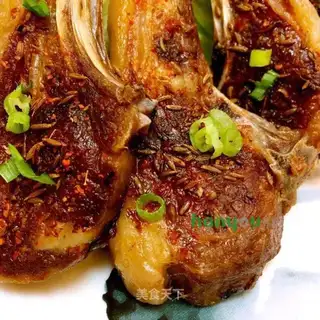 Han Yu's air frying lamb chops