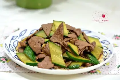 cucumber fried liver