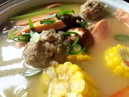 Vegetableball soup
