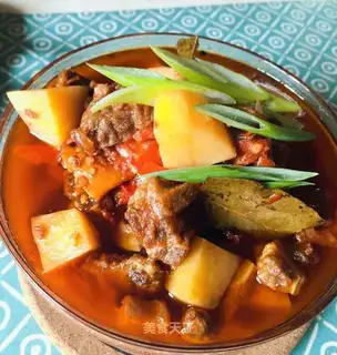 Potato tomato beef