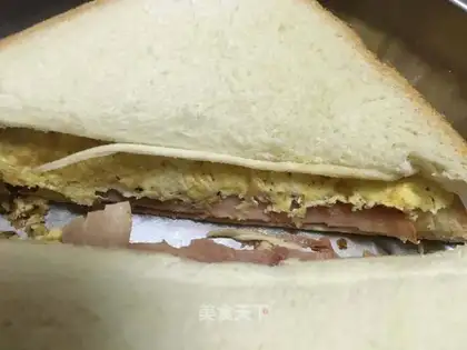 Ham egg cheese sandwich