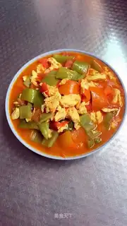Curry tomato fried eggs