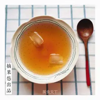 Homemade plum soup