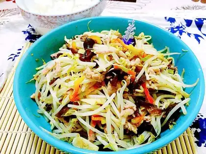 ♪ Wood bean sprouts ♪