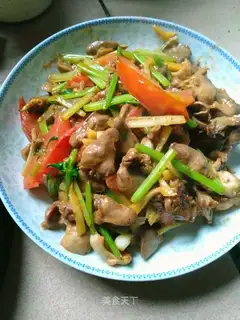Celery tomato fried chicken
