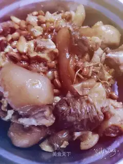 Motivated herb tea, pig hoof