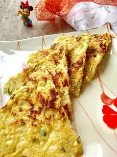 Pumpkin egg waffles