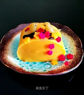 Bird-speaker mango pudding