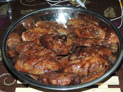 Wine chicken wings