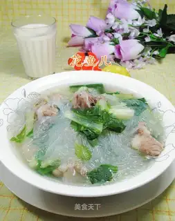 A little cabbage steak fan soup