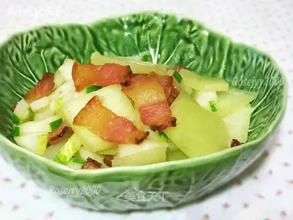 Pork neck and watermelon