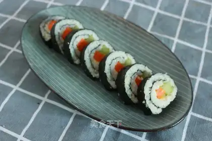 Japanese hand roll sushi