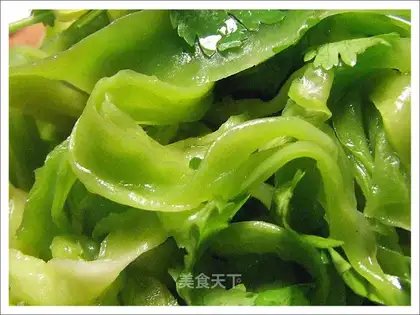 Cold green bamboo shoots