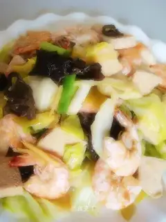 Seafood tofu cabbage