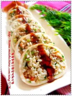 Shiyaki squid small rice bucket