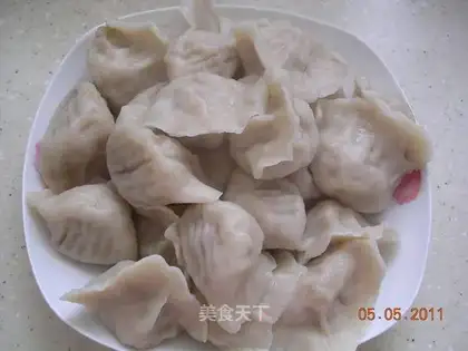 Fresh meat zucchini dumplings