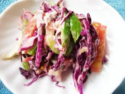 Purple cabbage salad