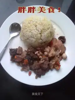 Stewed beef with lotus seeds with ears