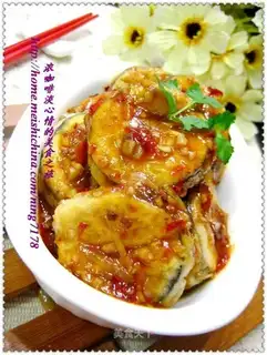 Fish-flavored eggplant cake