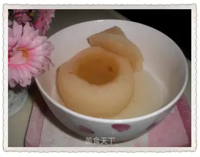 Stewed pear with Fritillaria Cirrhosae Powder
