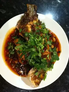 Home-cooked spicy fish