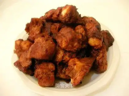 Spareribs with honey sauce and garlic