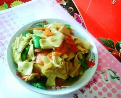 Fried Thousand Sheets with Vegetables