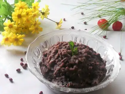 Homemade red bean paste