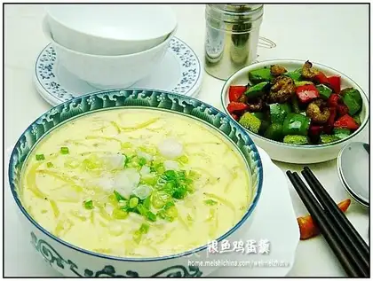 whitebait egg custard