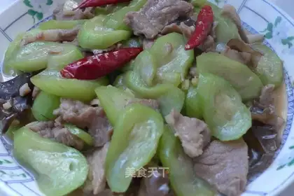 Loaf gourd meat slices