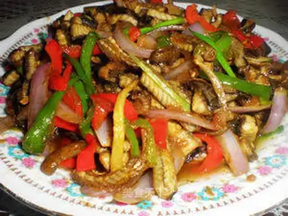 stir-fried shredded eel