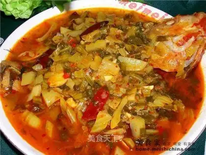 fish with Chinese sauerkraut