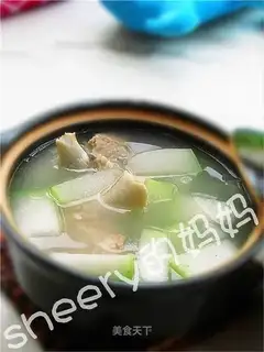 Winter melon tube bone soup