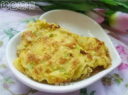 Bamboo cucumber egg pancakes