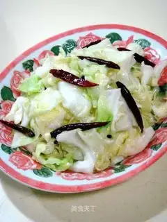 Raw steamed cabbage
