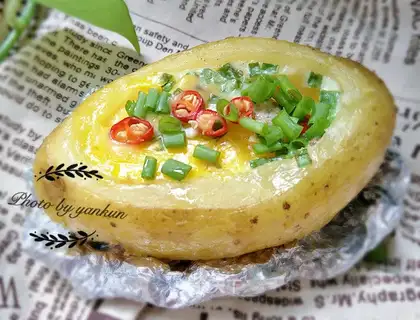 Egg roasted potatoes