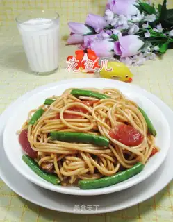 Dry sausages and bean noodles
