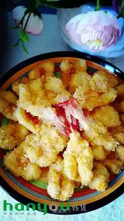 Air fryed shrimp
