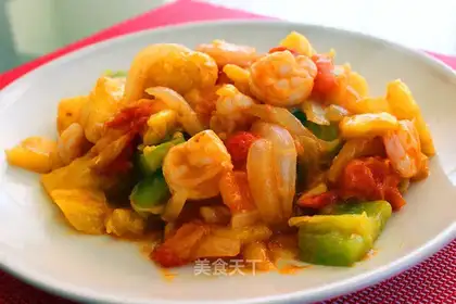 pineapple fried shrimp